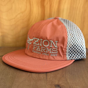 ZF Mesh-Back Cap - Orange & Tan