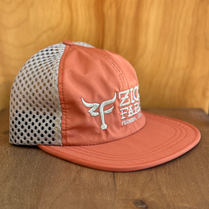 ZF Mesh-Back Cap - Orange & Tan